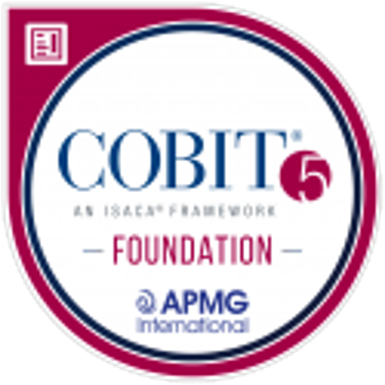 Logo Certificação COBIT 5